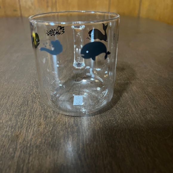 Elitea Clear Glass Mug With Handle Whale Ocean Coffee Mugs Tea Cup - Picture 2 of 9